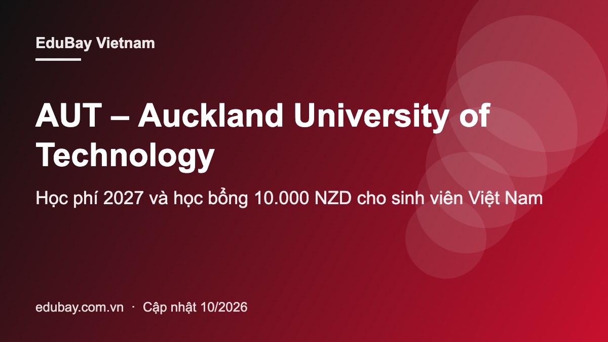 Auckland University of Technology học phí và học bổng